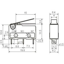 Devre Dünyası KW11-3Z Tekerlekli Sınır Anahtarı - 5 Adet