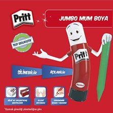 Pritt 12'li Jumbo Üçgen Silinebilir Pastel Boya Mum Boya Silgi ve Kalemtıraş Hediyeli Ka