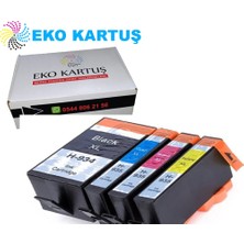 Eko Kartuş Hp Officejet 6812 4 Renk (934XL-935XL)  Muadil Kartuş,