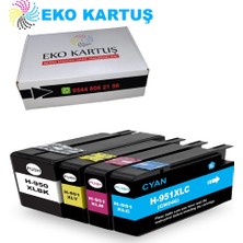 Eko Kartuş Hp Officejet Pro 8640 E-All-In-One 4 Renk (950XL-951XL) Muadil Kartuş,