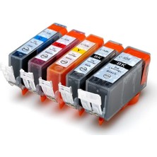 Eko Kartuş Canon Pixma MG-6150 PGI-525-CLI-526 5 Renk Set Muadil Kartuş,