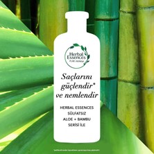Herbal Essence Şampuan Bamboo 380ML + Aloe + Bambu Şampuan Saç Bakım Kremi 275 ml