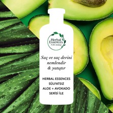 Herbal Essences Sülfatsız Şampuan Aloe Gücü + Avakado 380 ml x 2 Adet + Saç Bakım Kremi 275 ml