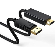 Aogo 1.8 Metre Displayport To HDMI Kablo Display In HDMI Out Dp To HDMI
