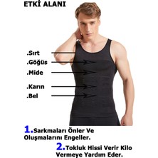 Young&Fit Erkek Korse Atlet Bel Korsesi Toparlayıcı 2 Li Set Inceltici Korse Atlet