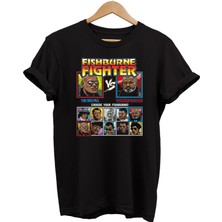Remonz Laurence Fishburne Film Karakterleri Baskılı %100 Pamuk Oversize T-Shirt