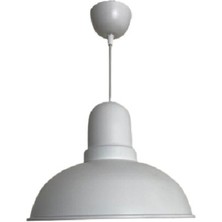 Rsylight Retro Dekoratif Tekli Beyaz Rustik Metal Sarkıt Avize 33 cm