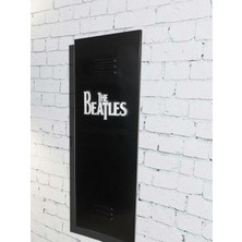 Sarı Küp Beatles Vintage Metal Tablo