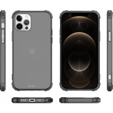 Buff Blogy Apple iPhone 12 Pro Max 6.7 Inç Crystal Fit Smoke Black Kılıf