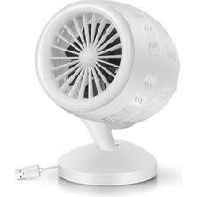 Zsykd Mini USB Hava Konveksiyon Döngüsü Elektrikli Fan Hava Soğutucu Beyaz (Yurt Dışından)