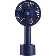 Zsykd USB Taşınabilir Açık Mini Fan Cep Telefonu Tutucu Gece Işığı Küçük Fan Koyu Mor (Yurt Dışından)