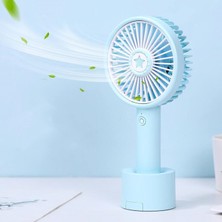 Zsykd USB Taşınabilir Açık Mini Fan Cep Telefonu Tutucu Gece Işığı Küçük Fan Koyu Mor (Yurt Dışından)