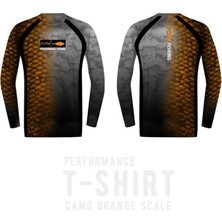 Fujin Performance T-Shirt Camo Orange Scale