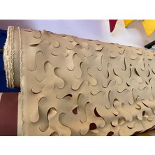 Pamukkale Branda Bej Renk Kamuflaj Örtü Ağ - Gölgelik Dekoratif Bej Renk File 3m x 10M