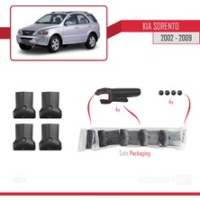 Omay Tuning Kia Sorento 2002-2009 Arası Fly Model Ara Atkı Tavan Barı Gri