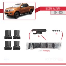 Omay Tuning Nissan Navara 2014 ve Sonrası Fly Model Ara Atkı Tavan Barı Gri