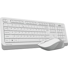 A4Tech A4 Tech Klavye Mouse Seti Kablosuz Nano Ergonomik FG1010 Beyaz