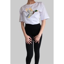 Gesvages Bisiklet Yaka Işlemeli Tshirt