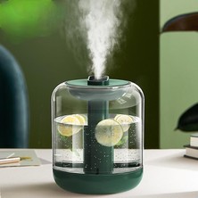 Büyük Kapasiteli Hava Nemlendirici Şarj Edilebilir Aroma Uçucu Yağ Difüzör USB Mist Maker Ev Için 1000 ml (Yeşil) (Yurt Dışından)