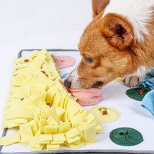 Pet Yavaşlama Besleme Eğitim Mat Köpekler Snuffle Mat Kedi Köpek Interaktif Battaniye Pet Kaçak Gıda Anti Boğulma Mat Burun Çalışma Oyuncak | Köpek Besleme (Yurt Dışından)