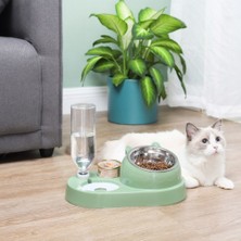 2 In 1 Kedi Köpek Kase Pet Otomatik Besleyici Gıda Konteyner Kediler Için Kaseler Su Dağıtıcısı Yavru Pet Waterer Depolama Çok Fonksiyonlu | Köpek Besleme (Yurt Dışından)