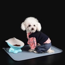 Pet Gıda Mat Pet Placemat Su Geçirmez Yavru Yavru Yavru Besleme Mat Zemin Için Yiyecek ve Su Taşması Önlemek Büyük Yıkanabilir Nontoksik | Evler, Kennels kalemler (Yurt Dışından)