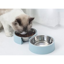 Çift Köpek Kaseleri Paslanmaz Çelik Pet Gıda Su Besleyici Besleme Yemekleri Küçük Köpek Aksesuarları Kedi Yavru Besleme Malzemeleri | Köpek Besleme (Yurt Dışından)