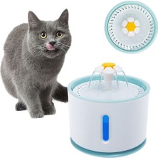 2.4l Otomatik Kedi Su Çeşmesi Filtre Köpek Su Dağıtıcı Kedi Su Drinker Içme Kase Besleyici Pet Malzemeleri USB | Kedi Besleme ve sulama Malzemeleri (Yurt Dışından)