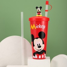 Çocuk Sippy Kupası Karikatür Sevimli Mickey Mouse Stitch Olaf Bebek Bardak Meyve Suyu Süt Kupası Yetişkin Sippy Kupası Saman Kupası 640ML | Kupa (Yurt Dışından)