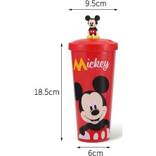 Çocuk Sippy Kupası Karikatür Sevimli Mickey Mouse Stitch Olaf Bebek Bardak Meyve Suyu Süt Kupası Yetişkin Sippy Kupası Saman Kupası 640ML | Kupa (Yurt Dışından)