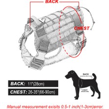 Askeri Taktik Köpek Koşum Çalışma Köpek Yeleği Naylon Bungee Leash Kurşun Eğitim Orta Büyük Köpekler Için Çalışan Alman Çoban | Tasmalar (Yurt Dışından)