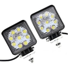 2 x LED Spotlight 27W 9-30V Çalışma 2500 Lümen ve yedek Lamba LED Lamba 12 V 24V (Yurt Dışından)