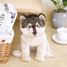 Gerçekçi Kurt Köpek Husky Yavru Peluş Dolması Hayvan Bebek Bebek Çocuk Kurt Lover Doğum Günü Hediyesi Ev Dükkanı Dekorasyon | Doldurulmuş ve peluş Hayvanlar (Yurt Dışından)