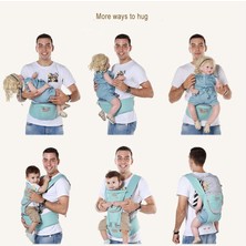 Ergonomik Bebek Taşıyıcı Bebek Çocuk Bebek Hipseat Sling Ön Yüzleşen Kanguru Bebek Wrap Carrier Bebek Seyahat 0 36 Ay | Sırt Çantaları ve taşıyıcılar (Mavi) (Yurt Dışından)