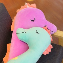 (Yeşil) 80 cm Dev Denizatı Peluş Oyuncaklar Renkli Yumuşak Doldurulmuş Peluş Bebek Kawaii Odası Dekor Karikatür Yastık Yastık Hediye Çocuklar Için | Peluş Yastıklar (Yurt Dışından)