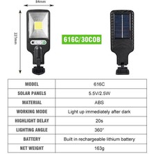 (616B / 72COB) 2x LED Güneş Duvar Işık Pır Hareket Sensörü Dimmable Lamba Açık Bahçe Sokak Yeni (Yurt Dışından)