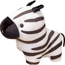 1 Adet 35 cm Karikatür Zebra Peluş Oyuncak Sevimli Ayakta Hayvan At Dolması Bebek Bebek Erkek Kız Hediye | Doldurulmuş ve peluş Hayvanlar (Yurt Dışından)