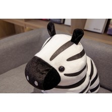 1 Adet 35 cm Karikatür Zebra Peluş Oyuncak Sevimli Ayakta Hayvan At Dolması Bebek Bebek Erkek Kız Hediye | Doldurulmuş ve peluş Hayvanlar (Yurt Dışından)