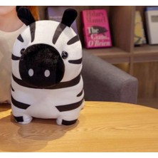 1 Adet 35 cm Karikatür Zebra Peluş Oyuncak Sevimli Ayakta Hayvan At Dolması Bebek Bebek Erkek Kız Hediye | Doldurulmuş ve peluş Hayvanlar (Yurt Dışından)