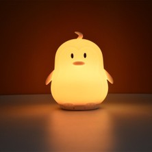 Penguen Müzik Lamba Oyuncu USB Karikatür Silikon Rgb Çocuklar Çocuklar Için LED Gece Işık Bebek Hediye | LED Gece Işıkları (Yurt Dışından)