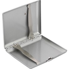 Zekupp Gümüş Gri Metal Sigara Tabakası