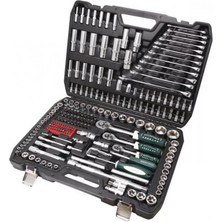 Hırdavat Garajı Rockforce 1/2-3/8-1/4 216 Parça Profesyonel Lokma Takımı Seti
