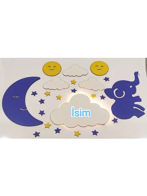 BAAÇ Ahşap Işıklı Çoçuk Odası Dekoru 04