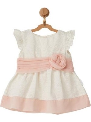 Andywawa AC22577 Stylısh Girl Bebek Elbise Ekru