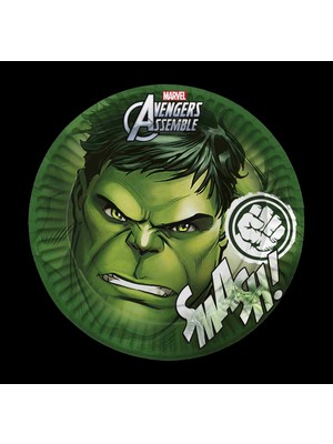 Parti Furyası Hulk Parti Malzemeleri Karton Tabak 8 Li Hulp Doğum Günü Konsepti Süsleri