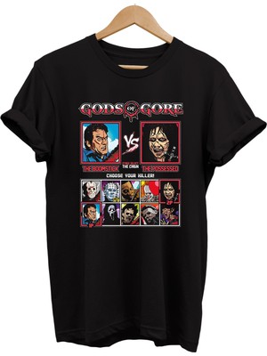 Remonz Korku Filmi Karakterleri Baskılı %100 Pamuk Oversize T-Shirt