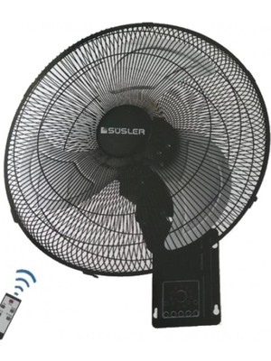 Süsler 130 W Duvar Tipi Kumandalı Vantilatör 50 cm Güçlü Hava Akışı ile Uzaktan Kontrol