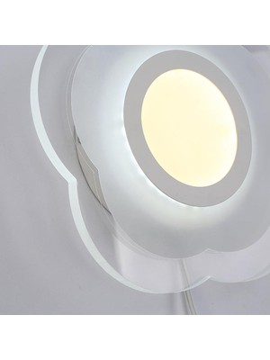 Xinh 25 cm Petal Duvar Lambası, LED Başucu Sıcak Oturma Odası Giriş Duvar Lambası Sıcak Işık 13 W Modern Minimalist Ultra-Ince Duvar Lambası (Yurt Dışından)