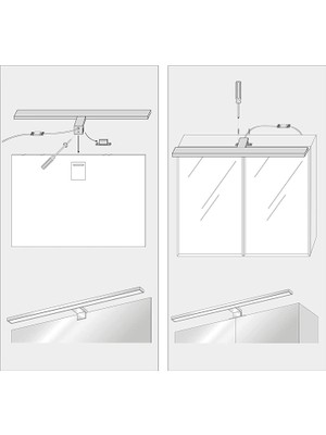 Xinh 5 W, 325LM IP44 LED Banyo Aynası - Beyaz (Yurt Dışından)