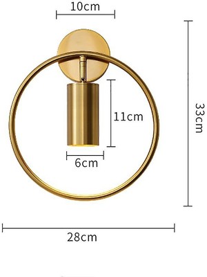 Xinh Post Modern LED Lüks Duvar Lambası 5 W GU10 AC95-260 V Oturma Odası Yatak Odası Başucu Duvar Fikstür Aydınlatma Kapalı (A) (Yurt Dışından)